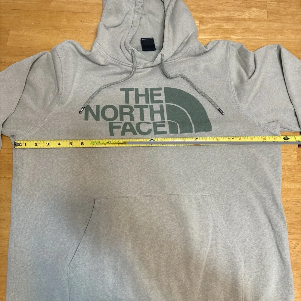 The North Face Hoodie Mens Size L Half Dome Pullover‎ Sweater Light Sage Green